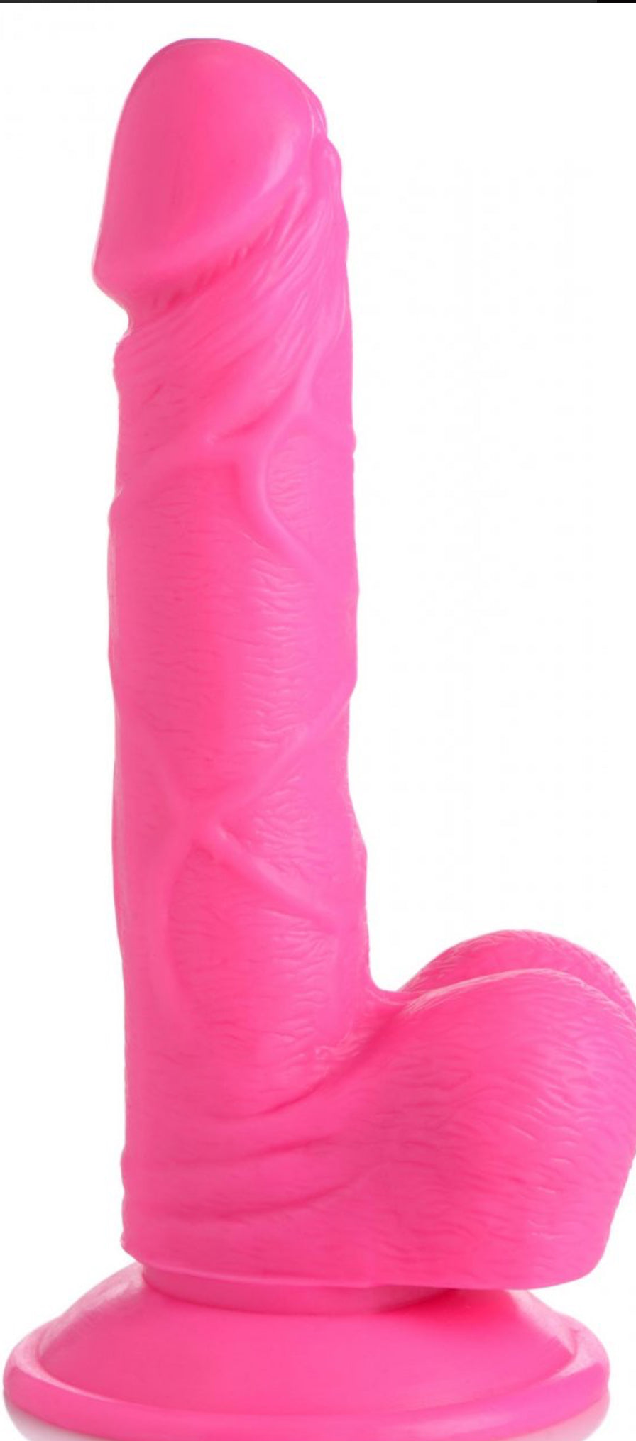 6.5 Inch Dildo with Balls - Pink