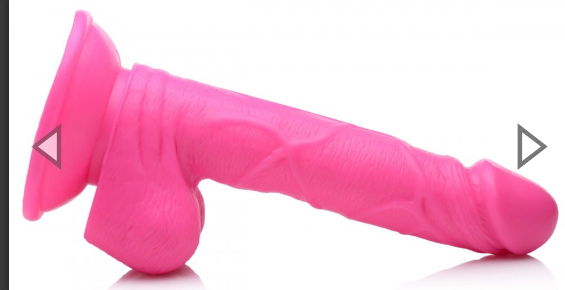 6.5 Inch Dildo with Balls - Pink