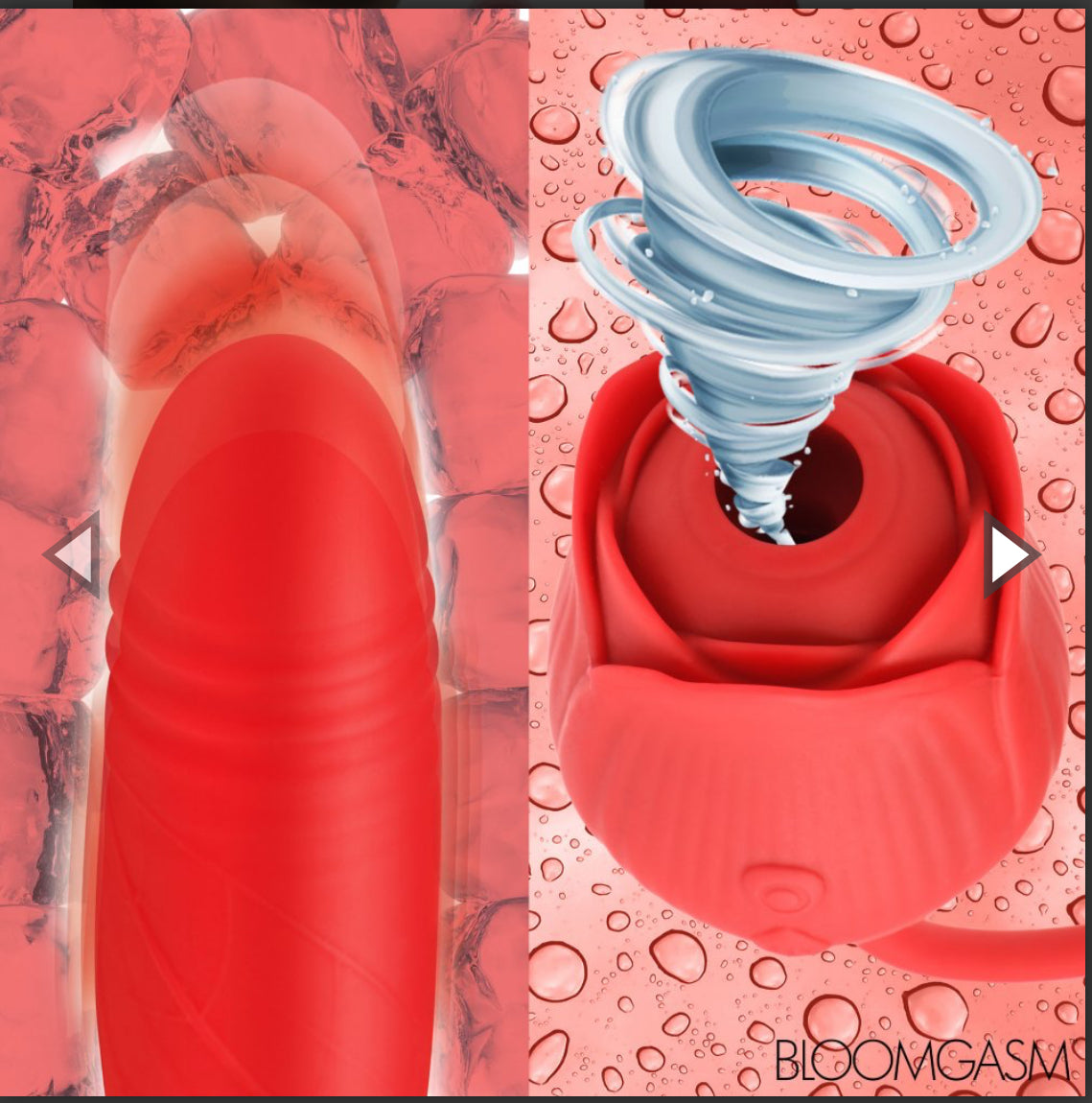 10X Romping Rose Suction and Thrusting Vibrator