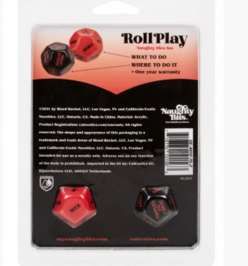 Naughty Bits Roll Play Naughty Dice Set